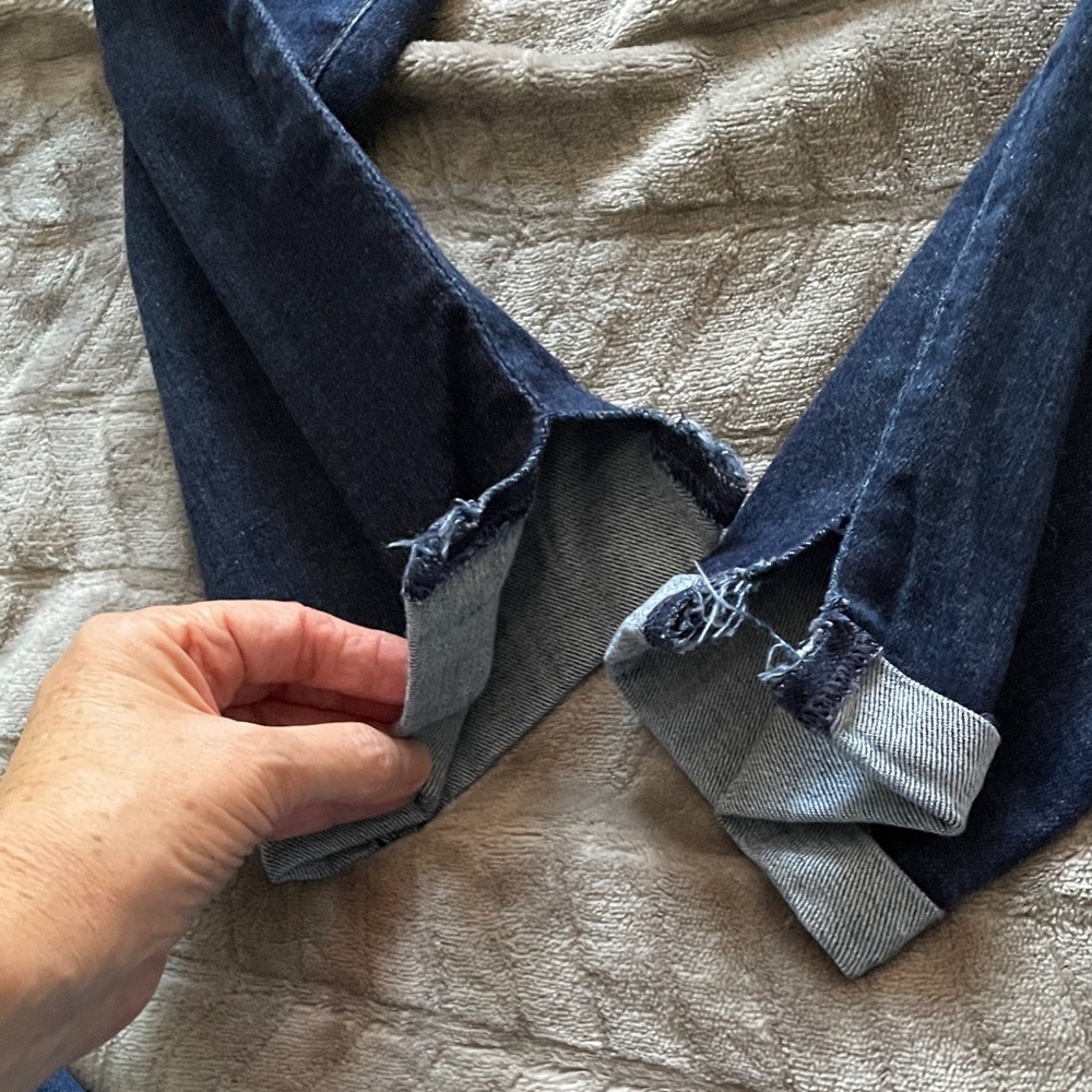 AG Adriano Goldschmied Dark Blue Straight Leg Jeans - Picture 5 of 10